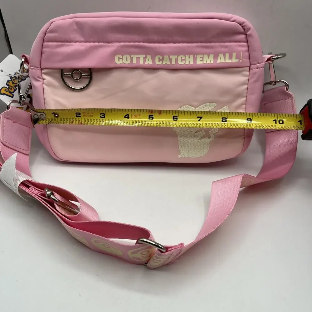 Pokemon Pikachu Gotta Catch Them All Fanny Hip Pack Pink Crossbody Bag Bioworld